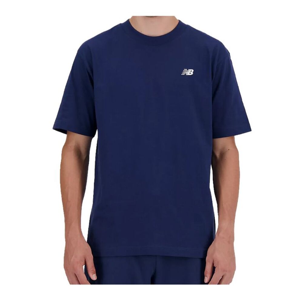 New Balance Crew Neck T-Shirt Sport Essentials Mens Blue MT41509